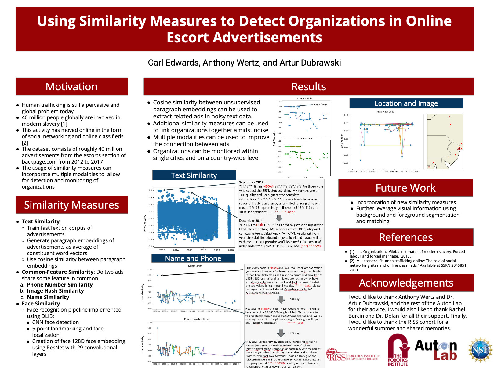 Figure 1: RISS project poster.