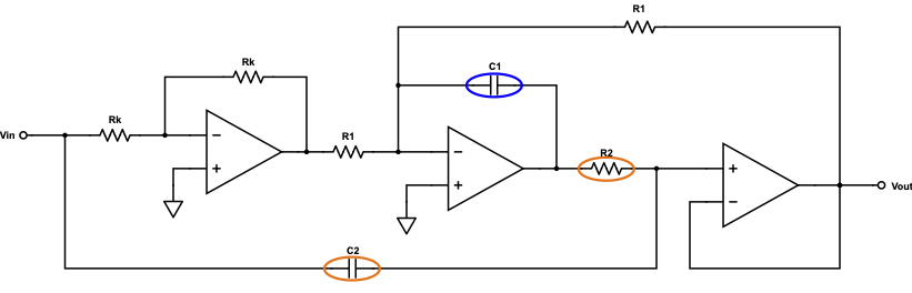 Bainter notch filter schematic